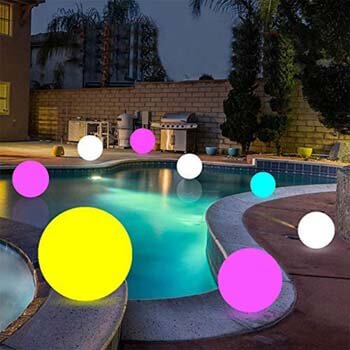 10: LOFTEK Solar Floating Pool Lights Ball