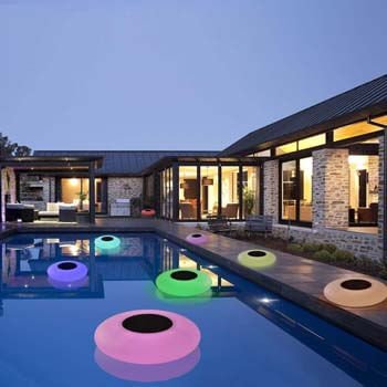 4: GEEDIAR Floating Pool Lights Solar Swimming Pool Light