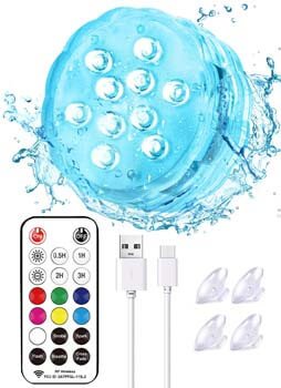 4: Idealife Rechargeable Submersible LED Lights