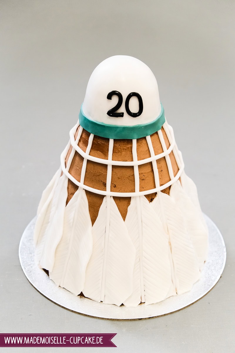 Federball Badminton Torte Cake Motivtorte Fondant Mademoiselle Cupcake Magdeburg