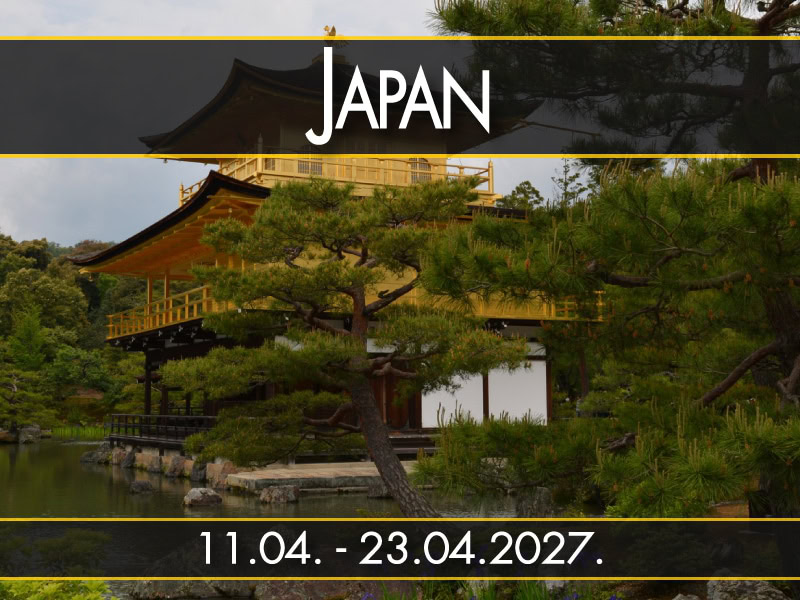 Japan, polazak 11.04. - 23.04.2027.: Zlatni paviljon Kinkakudži