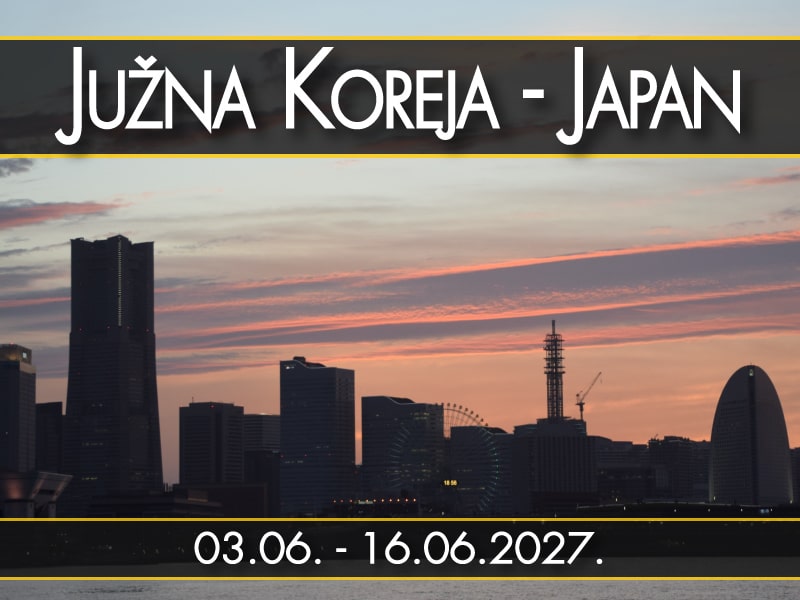 Južna Koreja - Japan, polazak 03.06. - 16.06.2027.: Vertikalna
