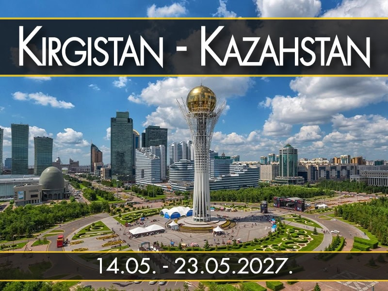 Kirgistan - Kazahstan, polazak 14.05. - 23.05.2027.: Toranj Bajterek u Astani iz vazduha
