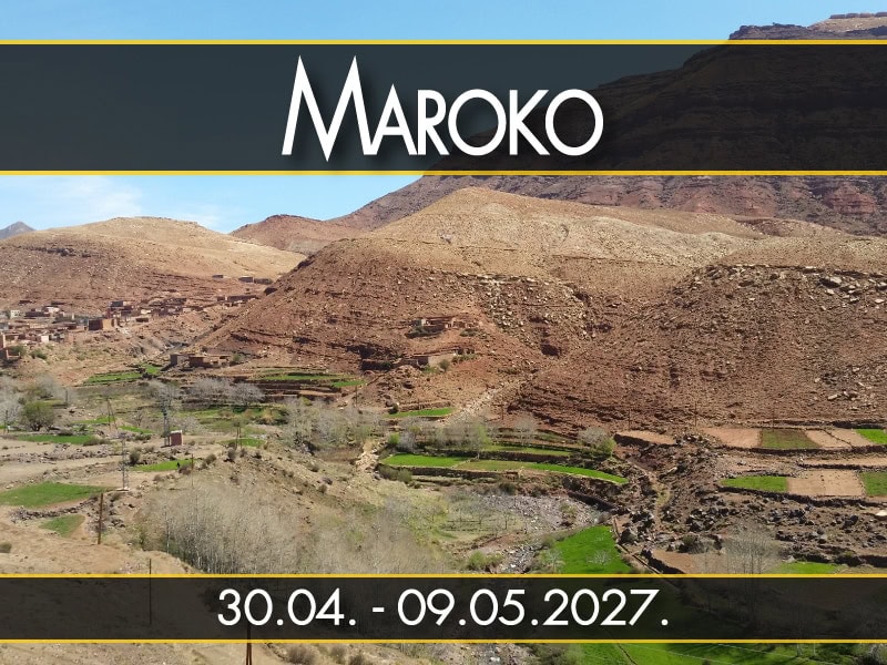 Maroko, polazak 30.04. - 09.05.2027.: Dolina Atlasa, selo