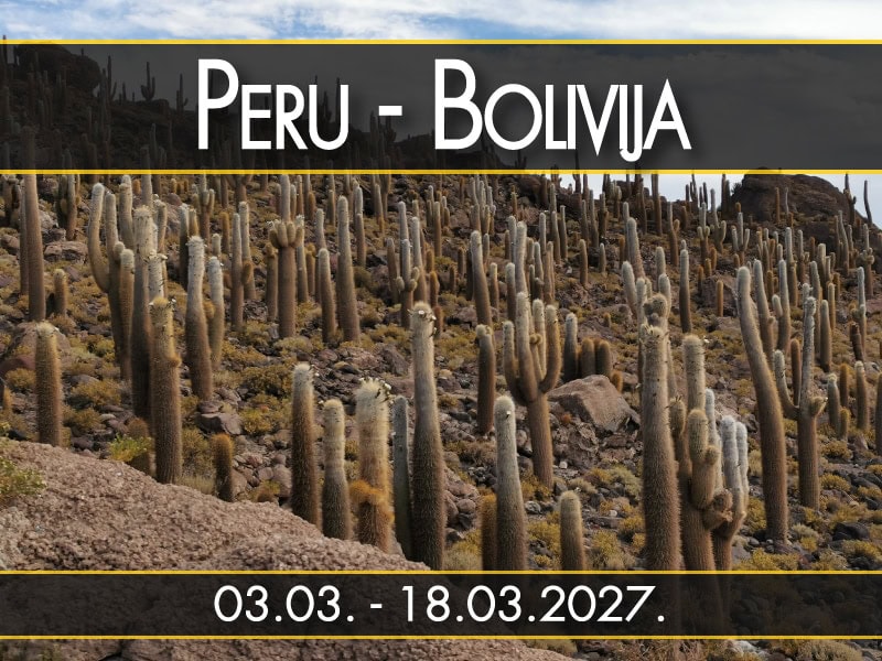 Peru - Bolivija, polazak 03.03. - 18.03.2027.: Kaktusi ostrva Inkahuasi, oblacno nebo, prepoznatljiva Bolivija