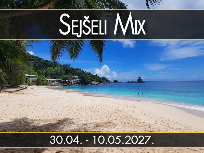 Sejšeli Mix, polazak 30.04. - 10.05.2027.: Anse Takamaka kroz palmu, tirkizno more, jake boje