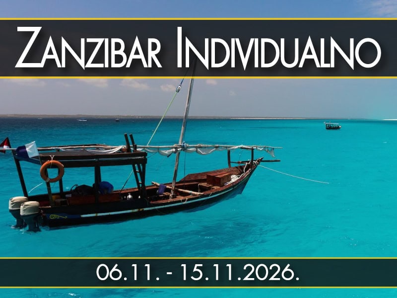 Zanzibar Individualno, polazak 06.11. - 15.11.2026.: Dau na tirkiznom moru Zanzibar