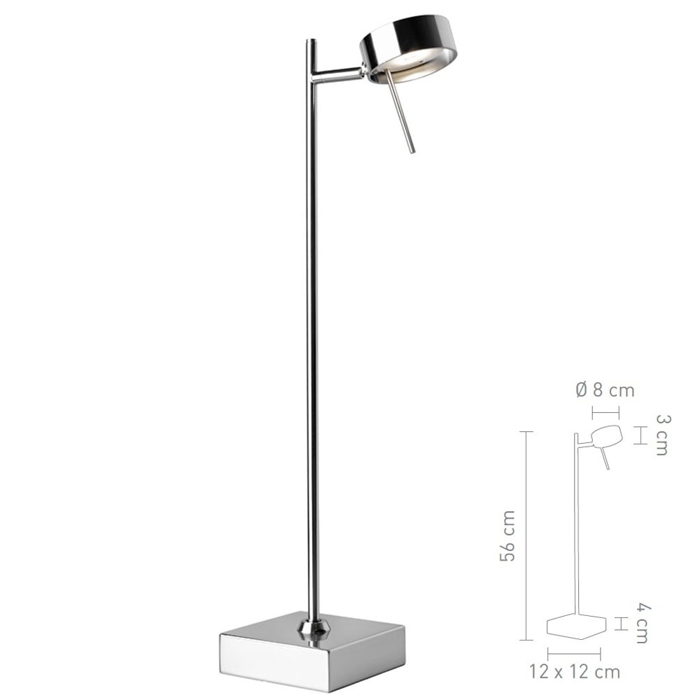 LED Tischleuchte BLING (chrom)