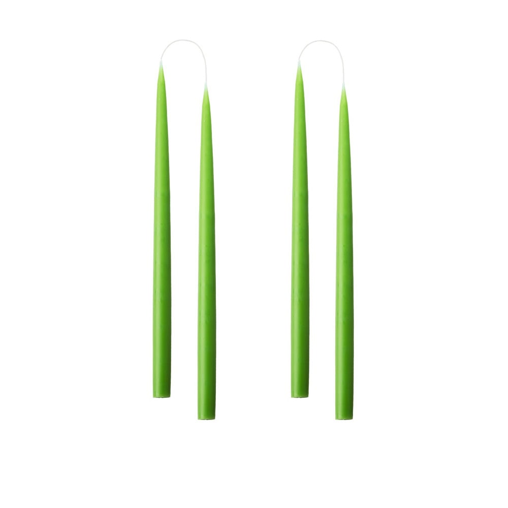 gefärbte Tauchkerze DYED hellgrün (4er Pack)