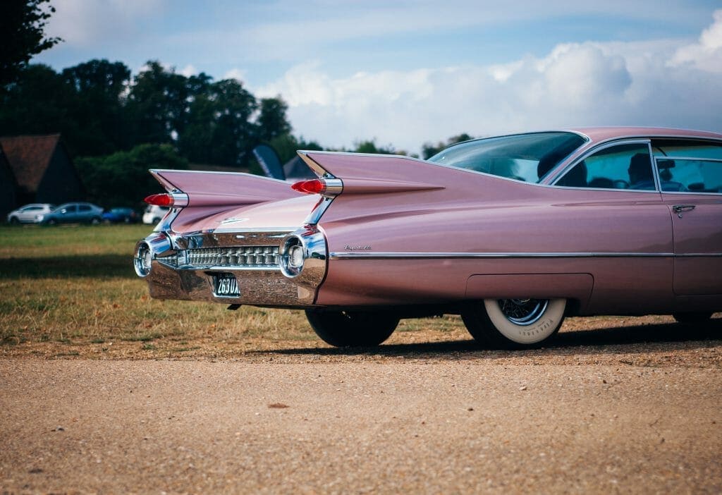 Car repair loans used for pink retro car