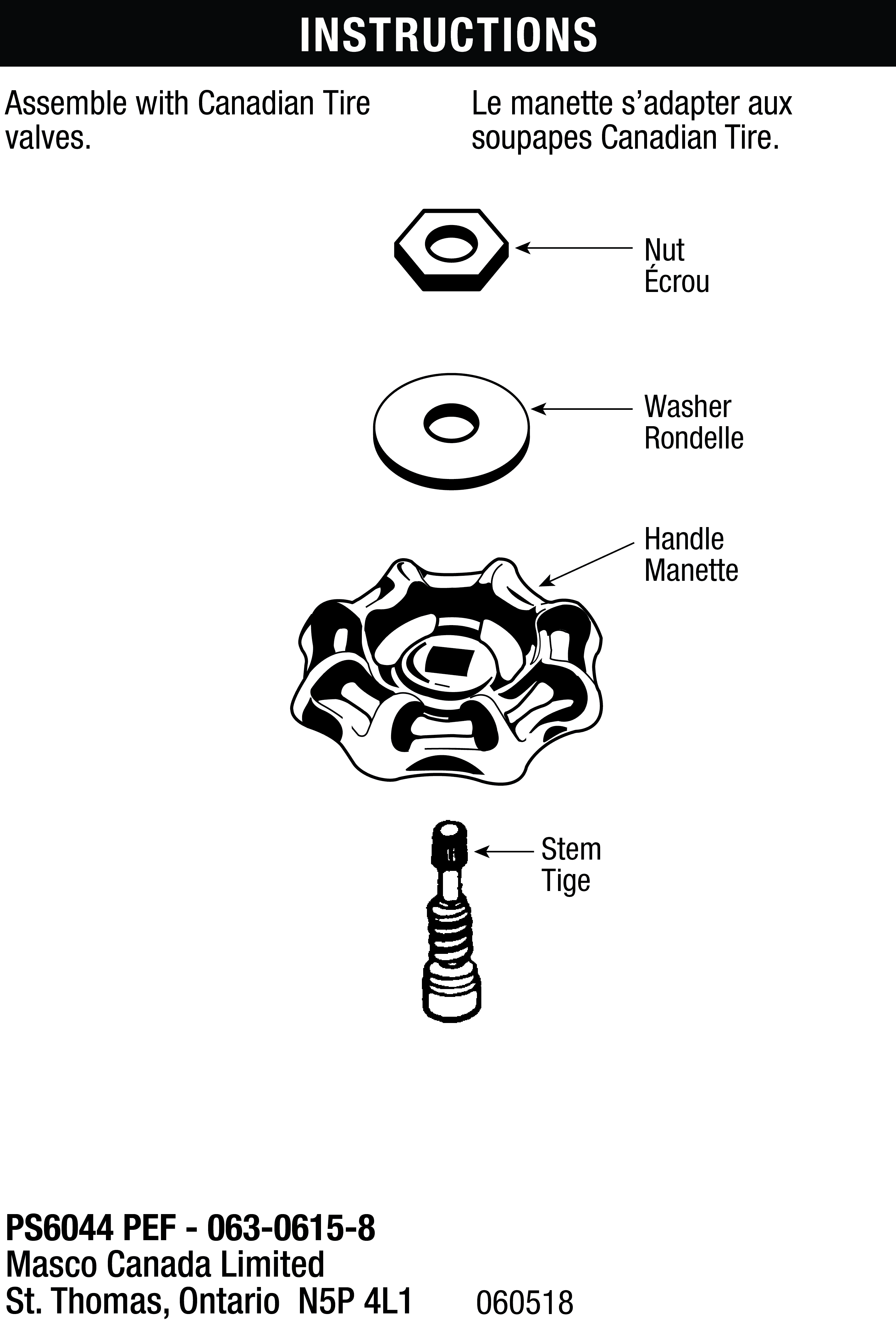 Outdoor Faucet Wheel Handle