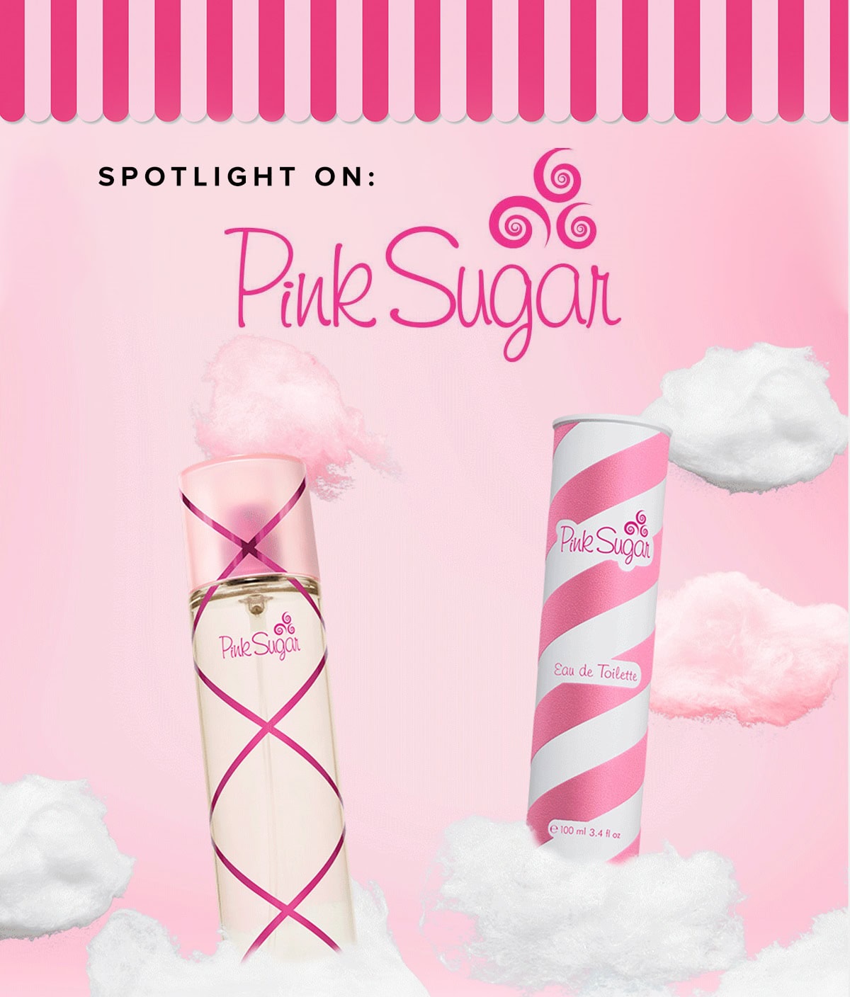 Pink Sugar Creamy Sunshine by Aquolina Eau De Toilette Spray 3.4 oz fo