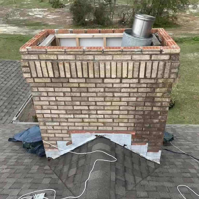 Sootmaster Chimney Sweep Sulphur Sootmaster team rebuilding masonry hull