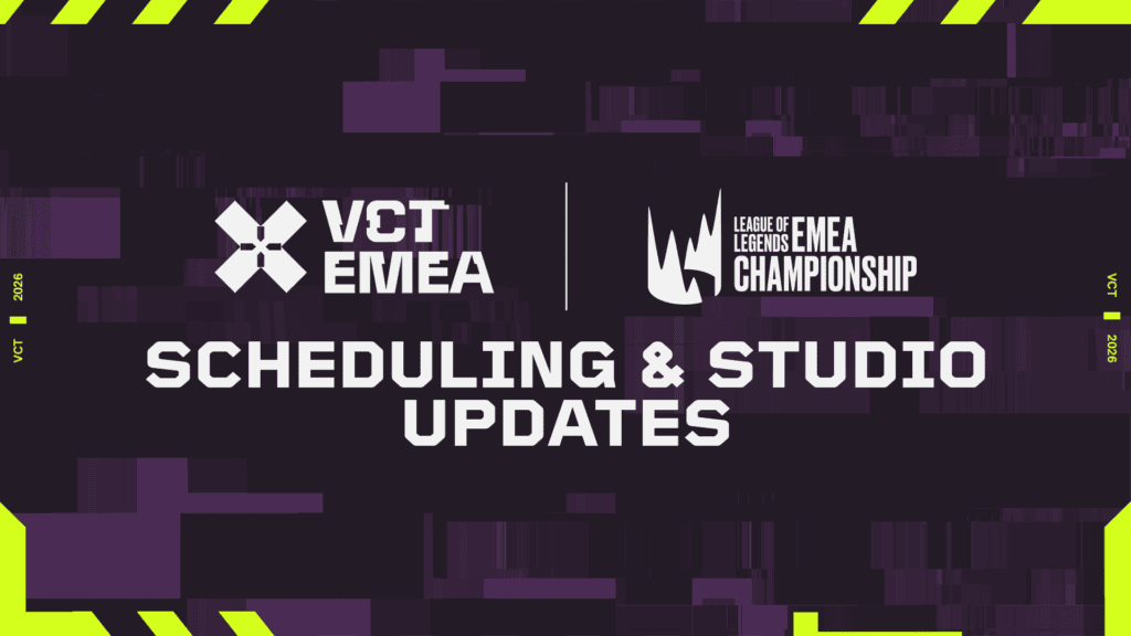 Riot Games Scheduling & Studio Updates