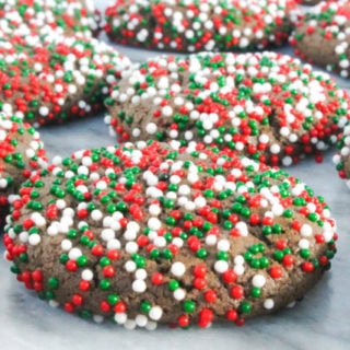 Chocolate Peppermint Sprinkle Cookies