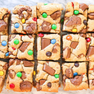 Salted Candy Blondie Bars