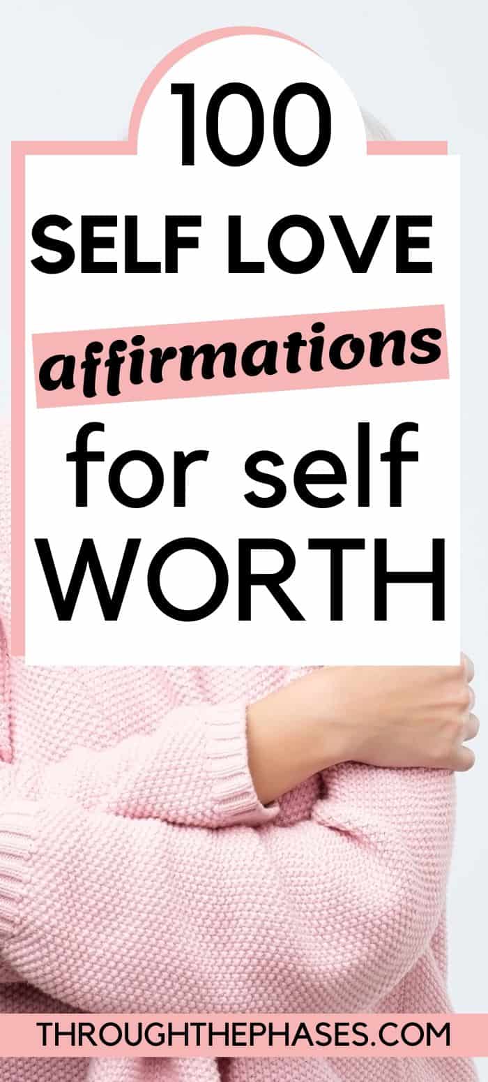 self love affirmations for self worth