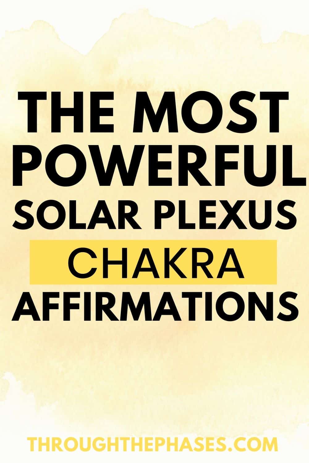 powerful solar plexus affirmations