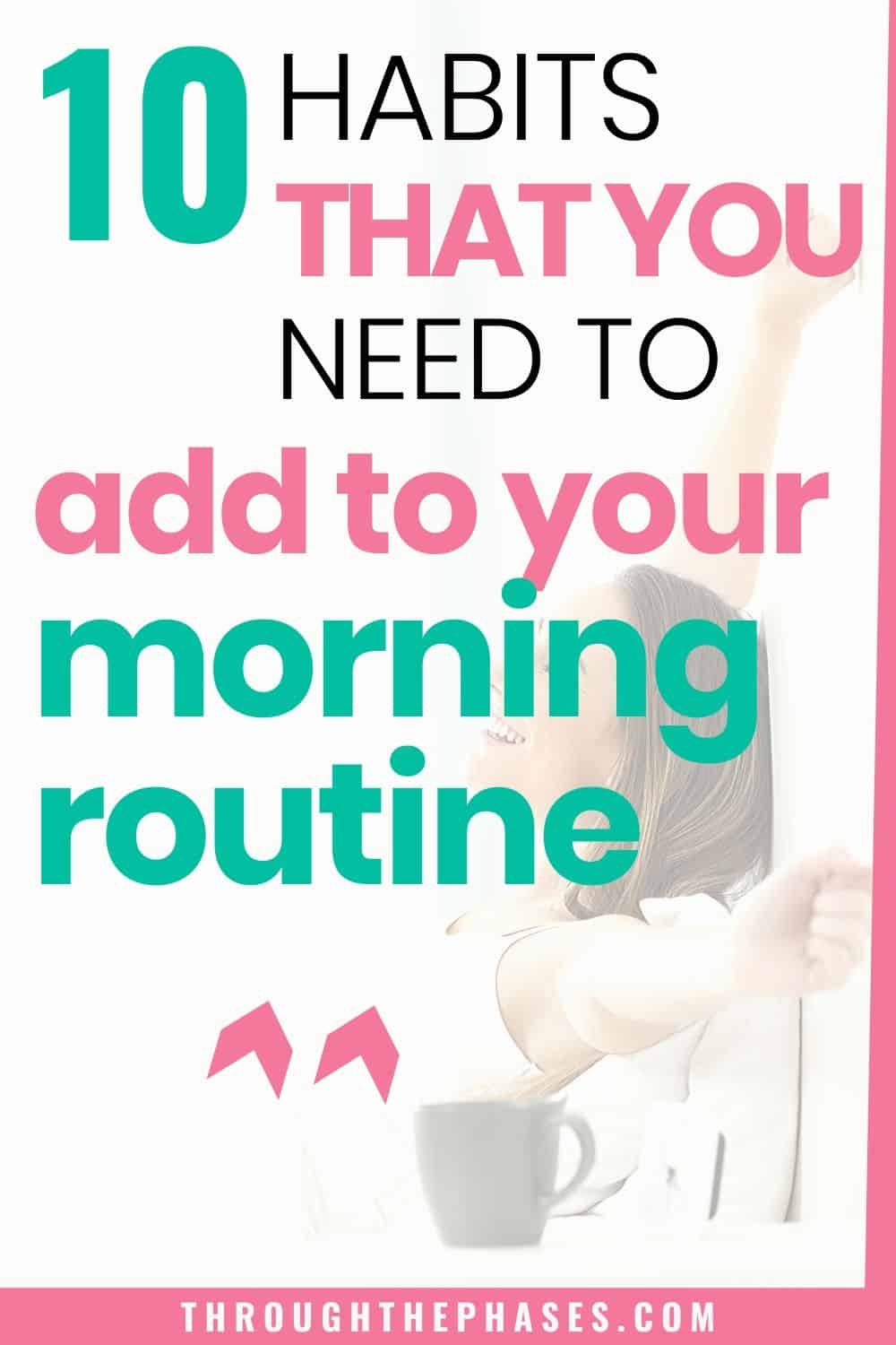 habits for a productive morning routine