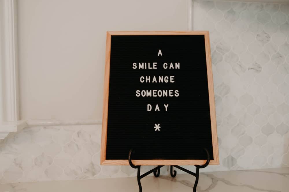 smile more