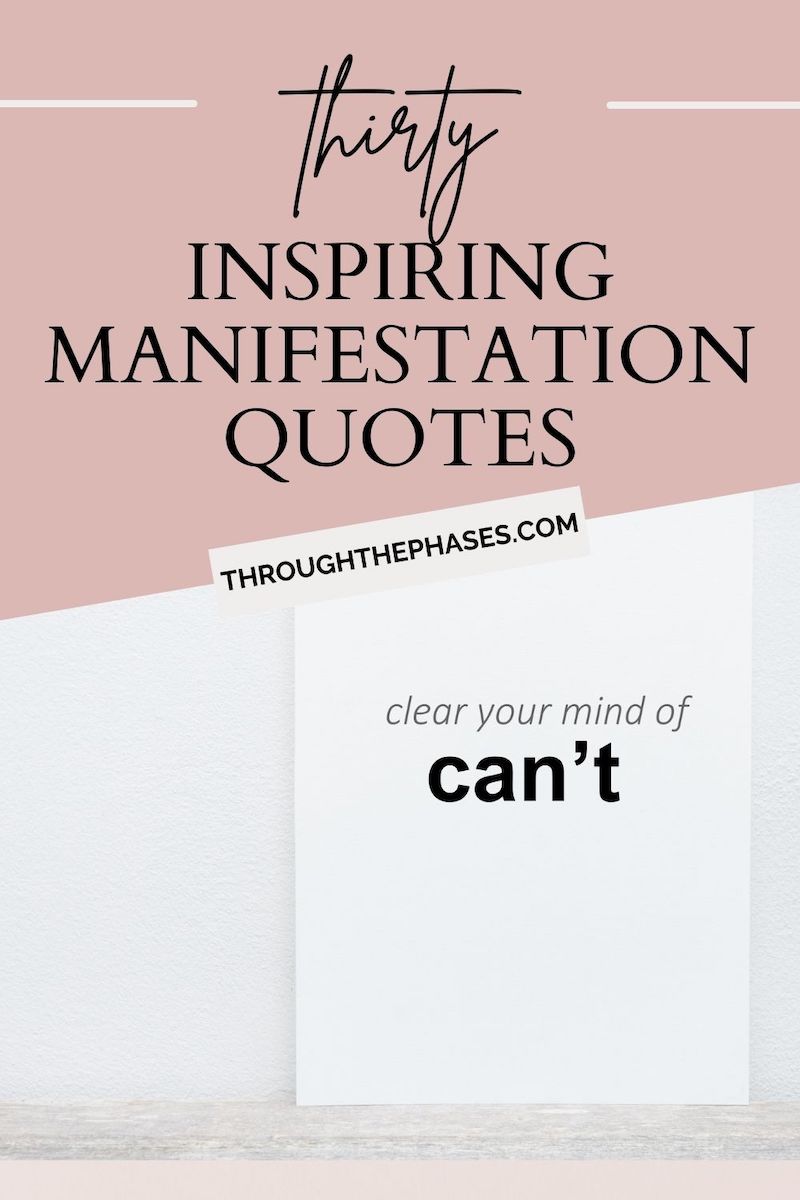 thirty inspiring manifestation quotes