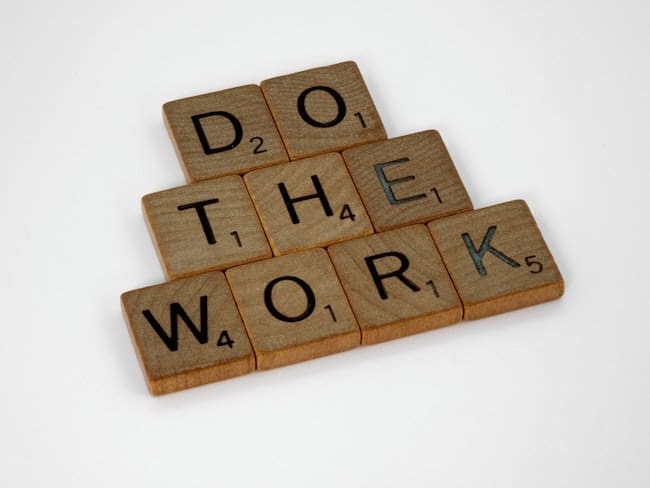 do the work sign