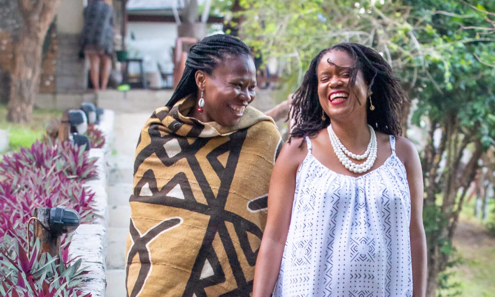 Daniele and Simone in Mozambique having fun