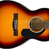 Fender CP-60S Sunburst Solid Top Parlor Acoustic Guitar Side