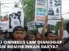 Buruh dan Mahasiswa di Yogyakarta Gelar Aksi Tolak RUU Omnibus Law