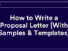 Cara Menulis Surat Proposal