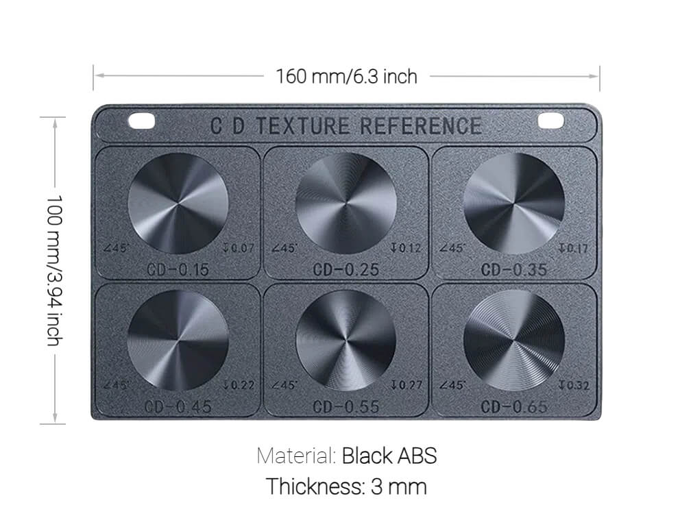 CD Texture Plate_Black ABS
