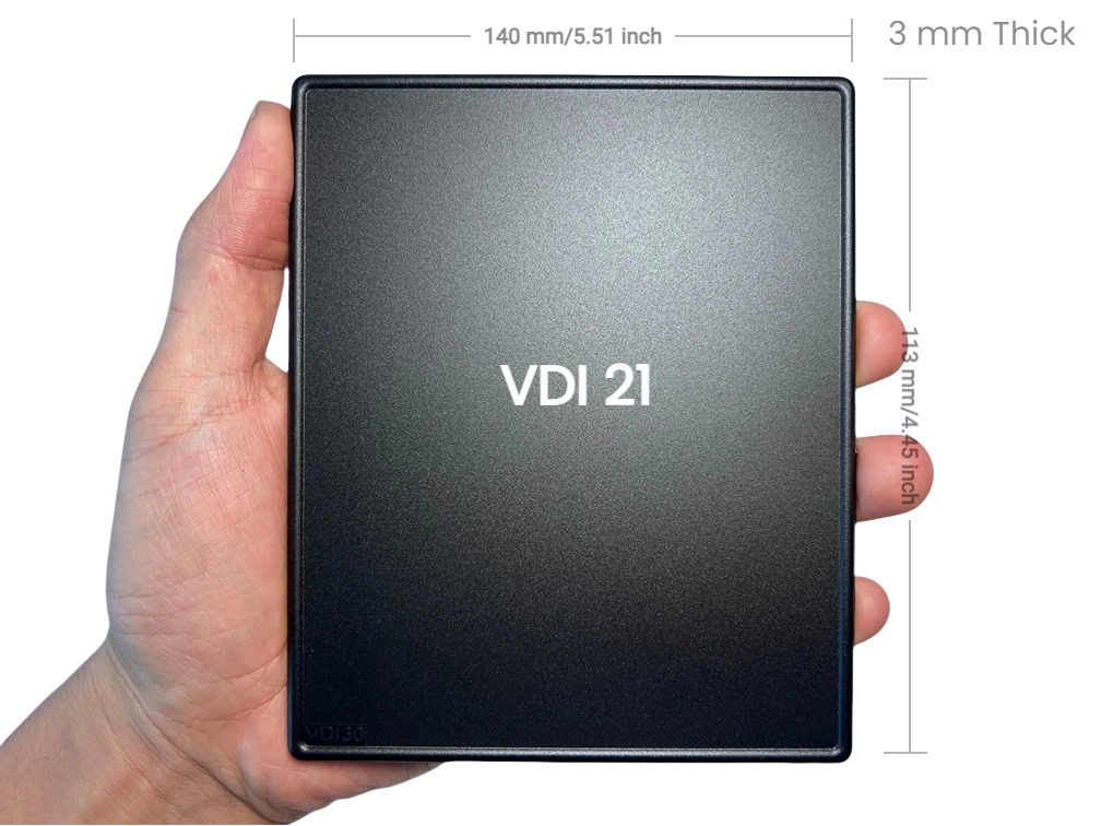 VDI 21 Texture Plate with Dimension