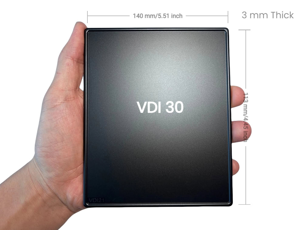 VDI 30 Texture Plate with Dimension