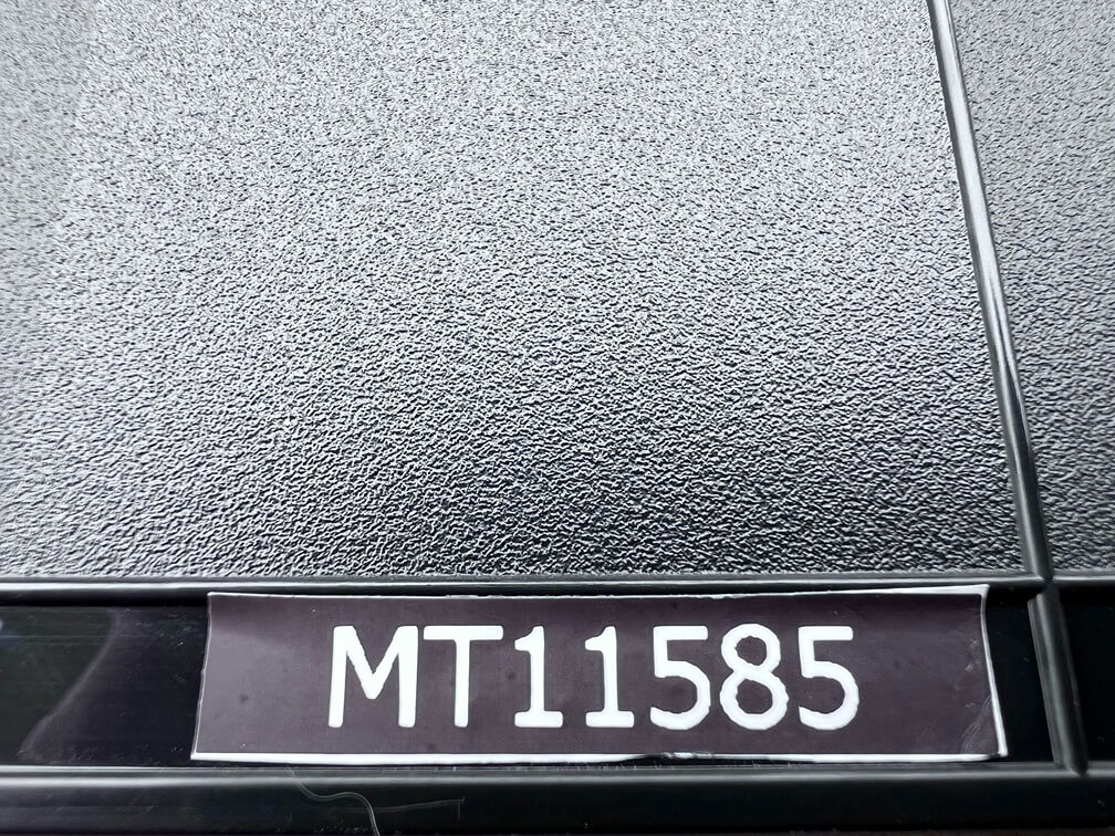 MT 11585 Texture Plaque in Black ABS