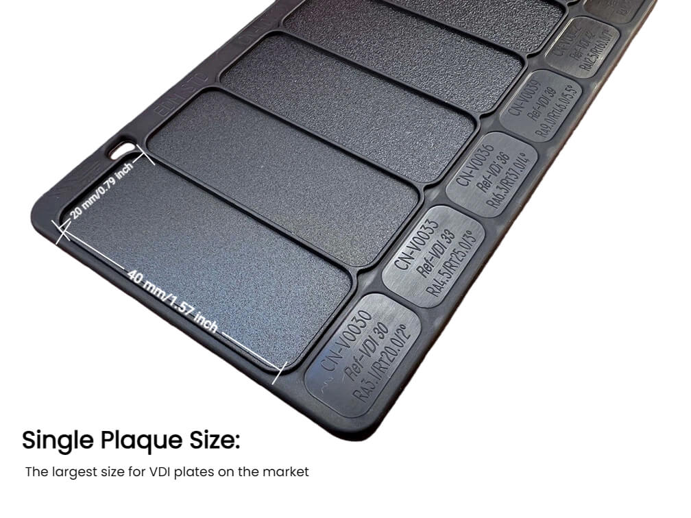 Plastopia™ VDI 3400 Texture Card_Plaque Size