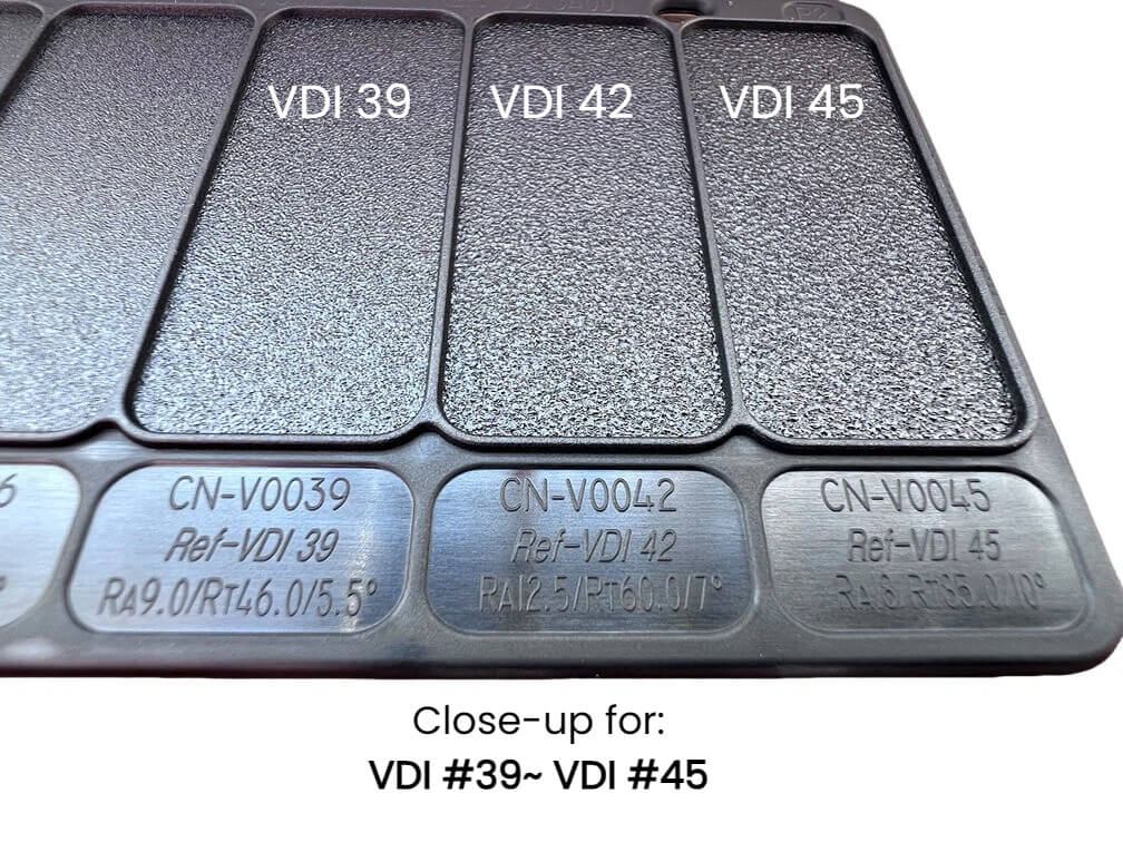 VDI 3400 Texture Card for VDI 39, VDI 42 and VDI 45