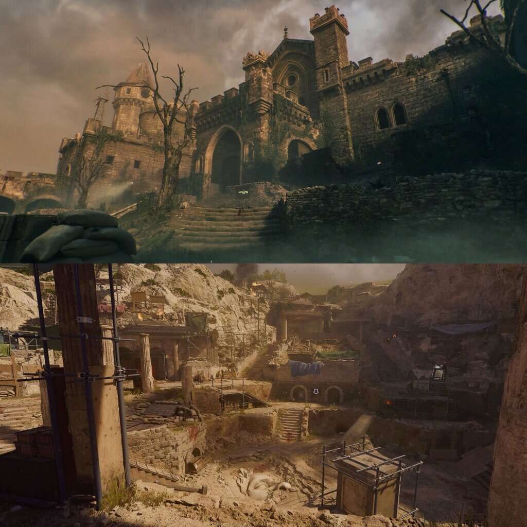 Citadelle Des Morts & The Tomb Screenshots. Both are Zombies maps form Black Ops 6 Season 1 & 2.