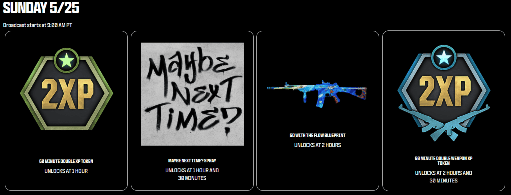 May 25th CDL Major 4 Rewards