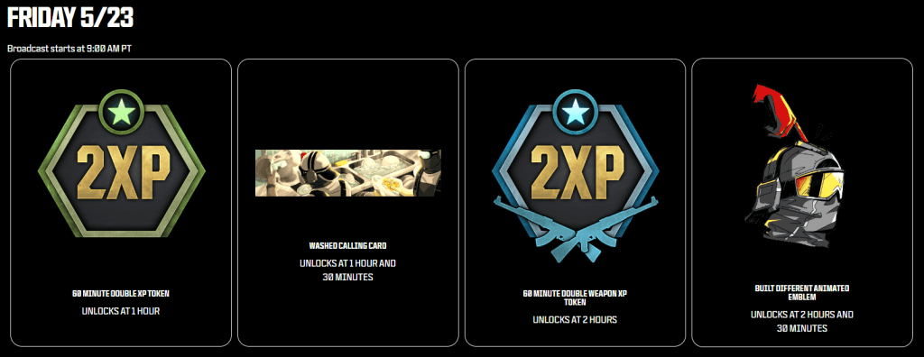 May 23rd CDL Major 4 Rewards