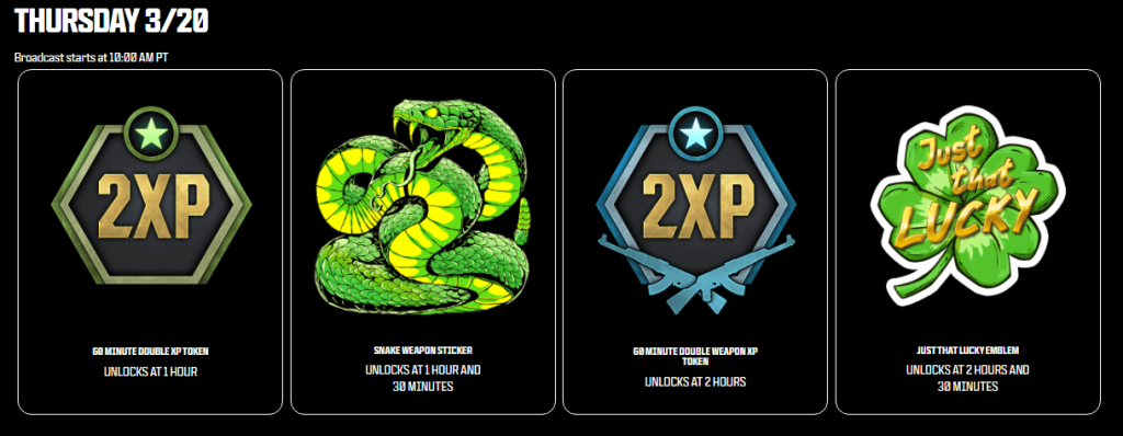 March 20th CDL Major 2 Rewards
