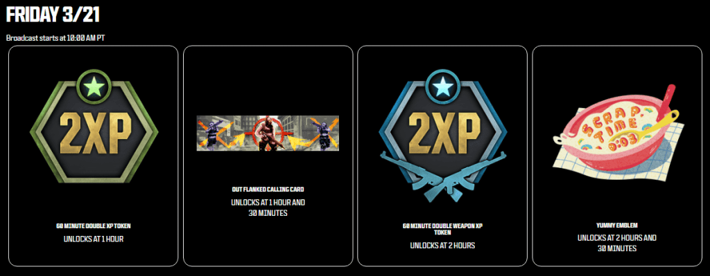 March 21st CDL Major 2 Rewards