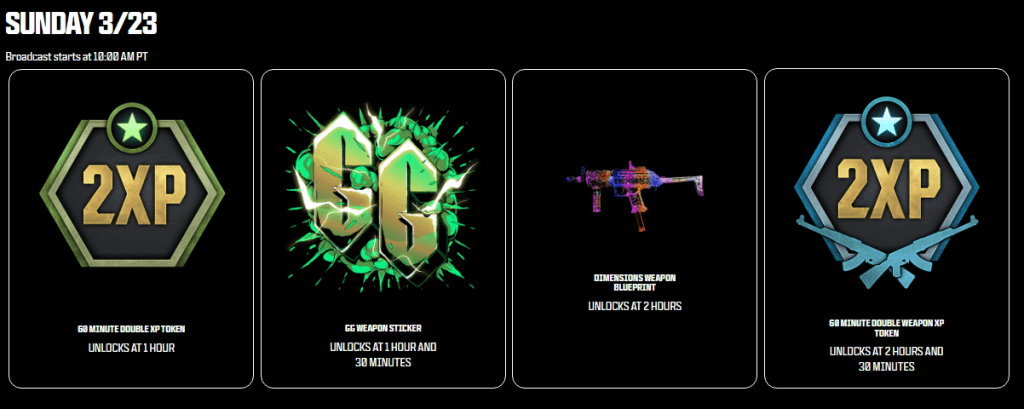 March 23rd CDL Major 2 Rewards