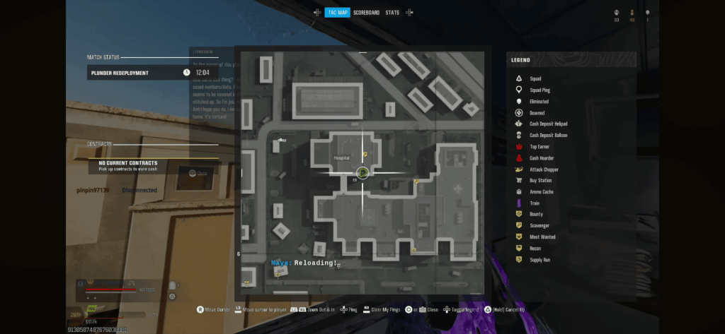 Screenshot of the minimap in Call of Duty: Warzone Verdansk.