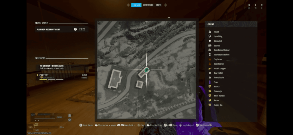 Screenshot of the minimap in Call of Duty: Warzone Verdansk.