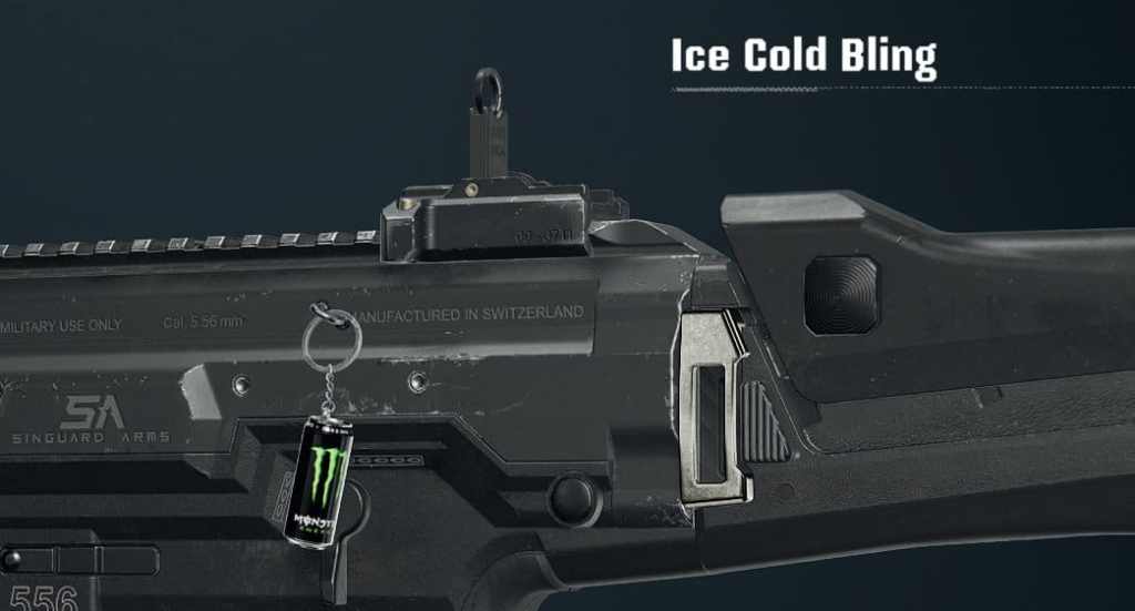 Ice Cold Bling Monster Energy Weapon Charm in Black Ops 6 Season 3 Reloaded