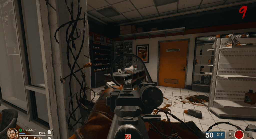 Black Ops 6 Zombies Liberty Falls Side Easter Egg Mr Peeks Shoes in Gas Station on the register