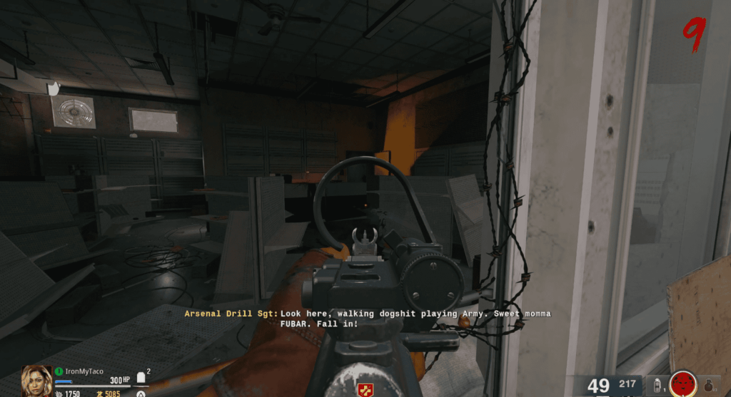 Black Ops 6 Zombies Liberty Falls Side Easter Egg Mr Peeks Shoes in Frank's Hardware on shelf