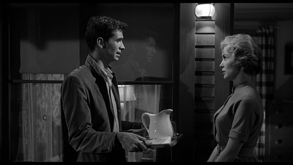 Norman (Anthony Perkins) and Marion (Janet Leigh) n Psycho (1960)
