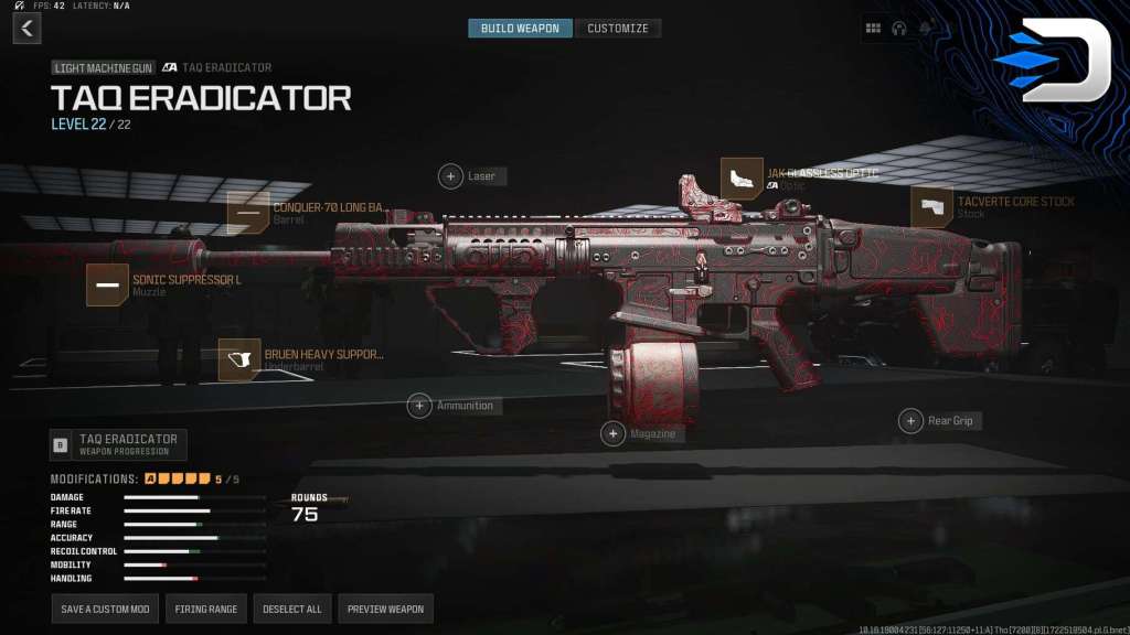 Modern Warfare III and Warzone TAQ Eradicator Meta Class