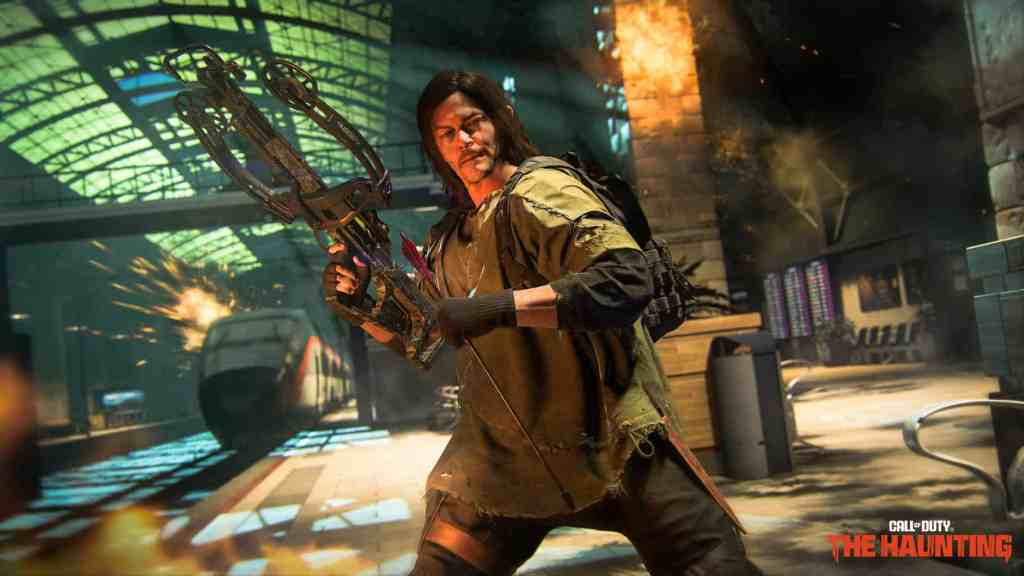 Daryl Dixon Operator holding Crossbow in Modern Warfare 3 Season 6 Screenshot
